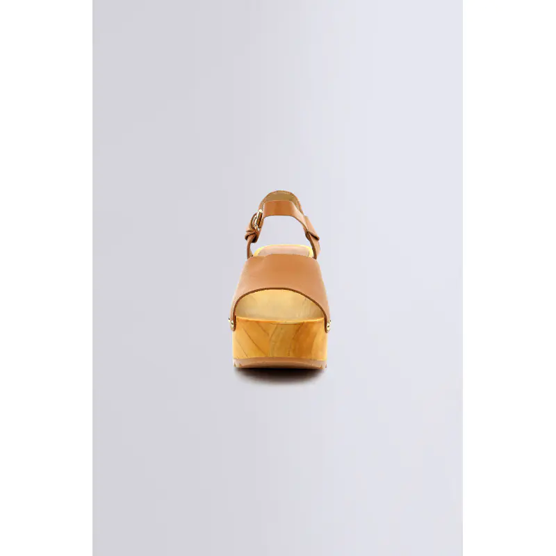 KICK WEDGE WISE CAMEL SANDALES Cuir Femme