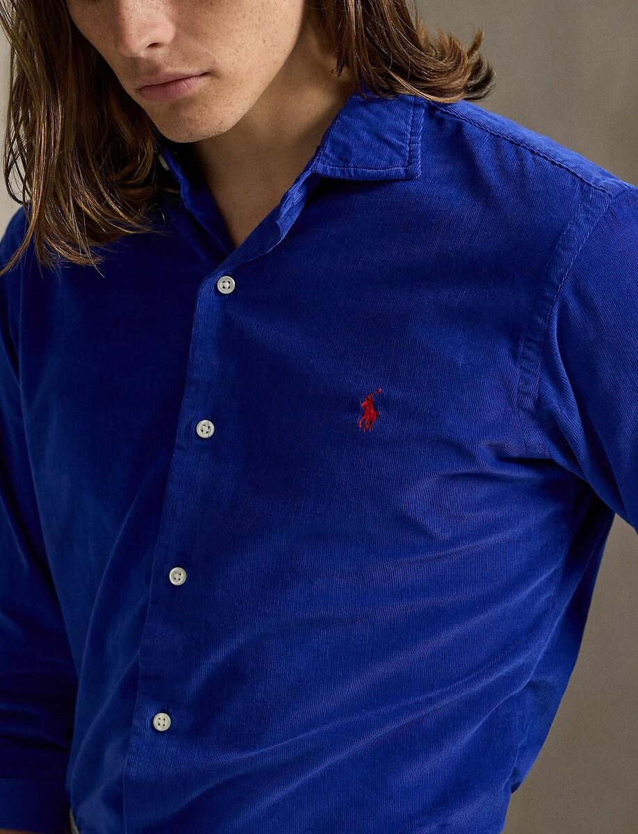 Camisa de veludo cotelê de manga comprida POLO RALPH LAUREN