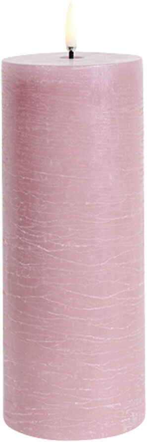 Uyuni LED pillar candle, Dusty rose