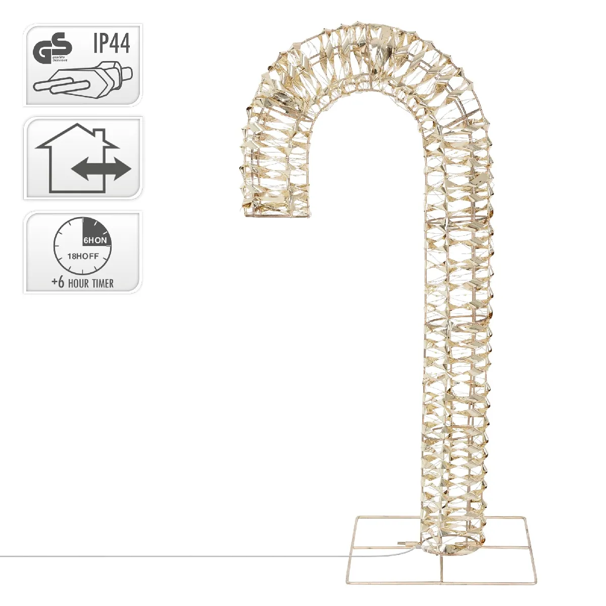 Ecd Germany LED canne à sucre éclairage Noël
