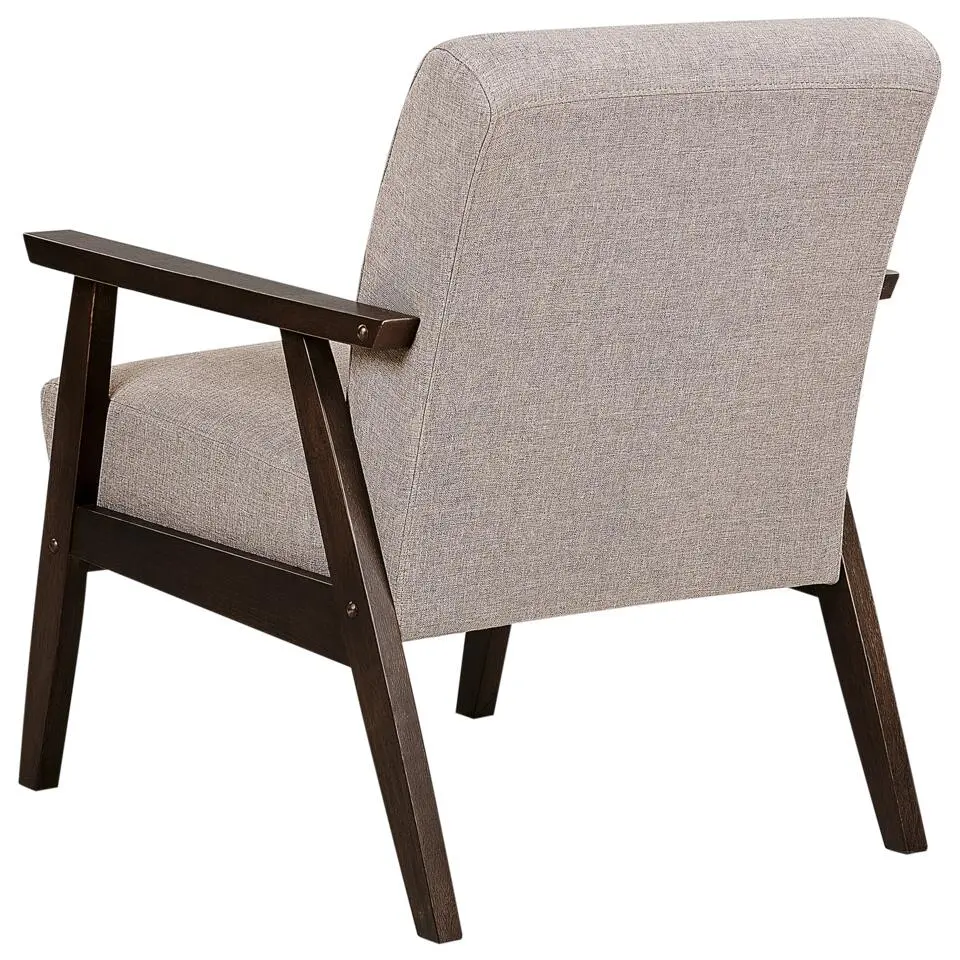 ASNES - Fauteuil - Taupe - Polyester