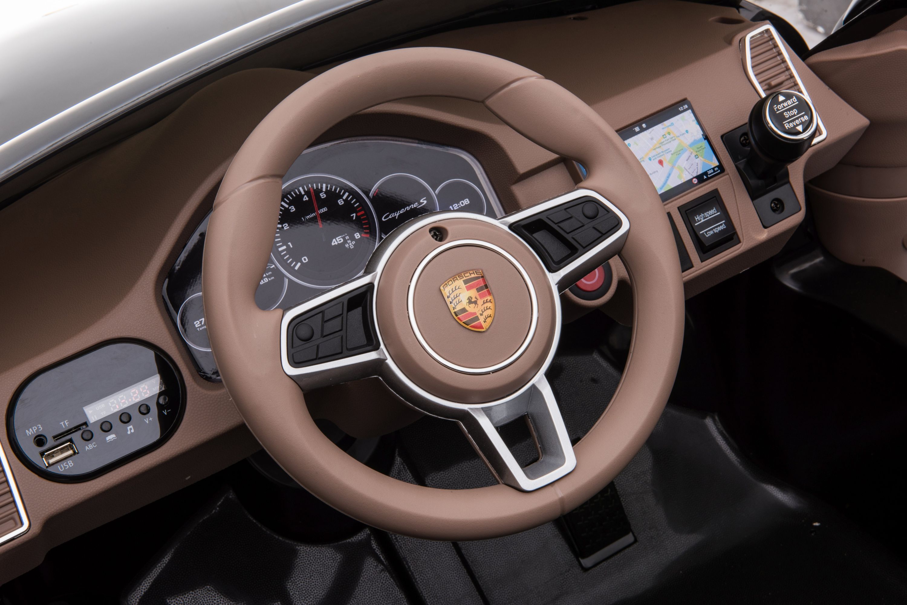 Elektroauto Kinder Porsche Cayenne schwarz