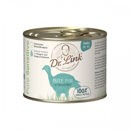 Dr. Link Pure Sensitive Pute Pur Turkey Can para Gatos