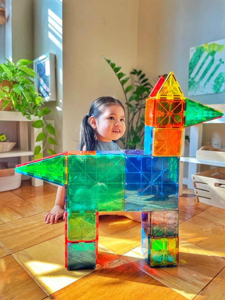 Magna-Tiles - Transparente Farver - 100 brikker