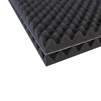 Redux geluidabsorberende plaat zelfklevend zwart 100 x 50 x 3 cm 2 stuks