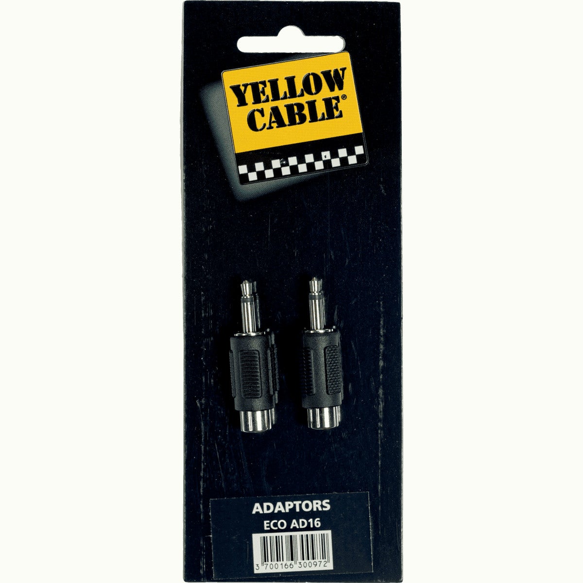 Yellow Cable AD16 3.5mm TS Jack male - RCA female verloopplug (2 stuks)