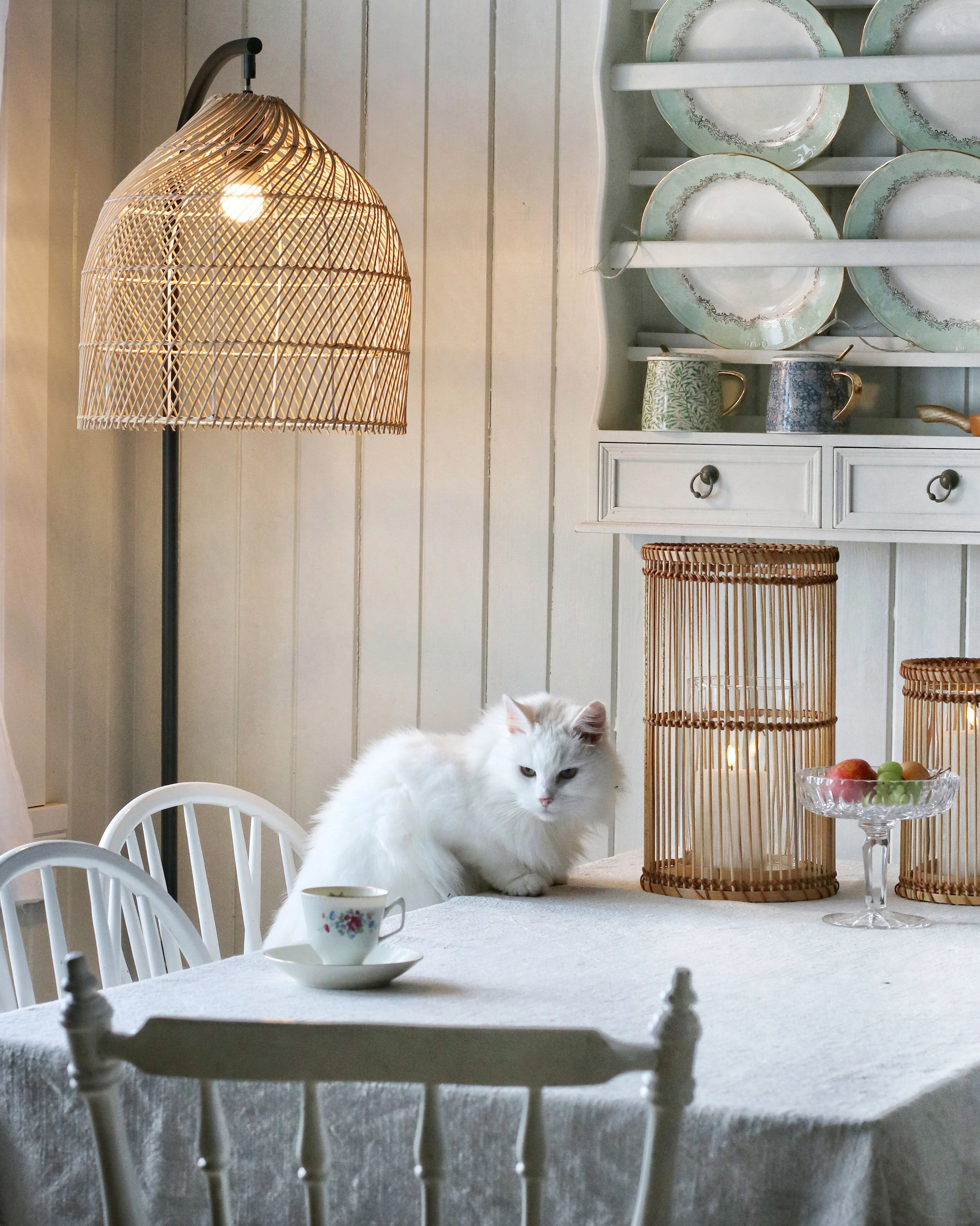 Staande lamp BERNICA Rotan Natuurlijk