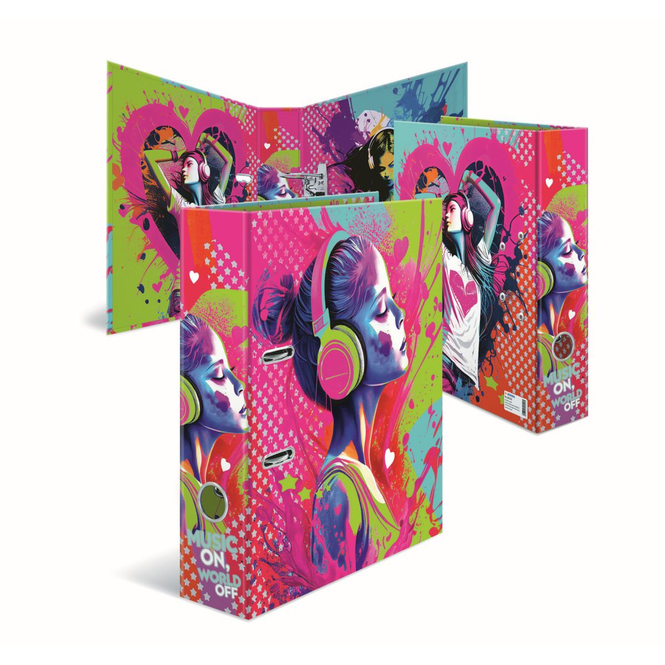 Motiv-Ordner A4 - breit - Music Girl
