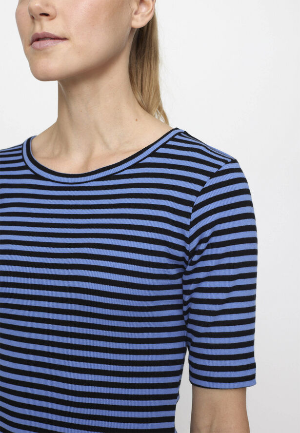 esmé studios ESBlossom Stripe 2/4 T-shirt GOTS Granada sky