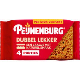 Peijnenburg ontbijtkoek dubbel lekker per stuk verpakt