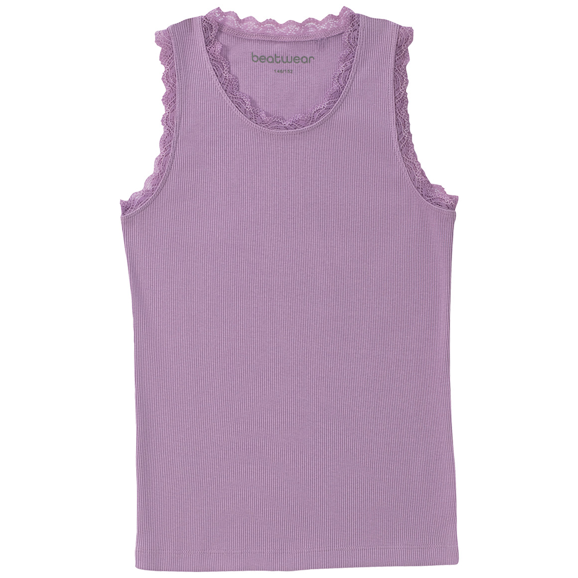 Beatwear Mädchen Top mit Spitze helllila