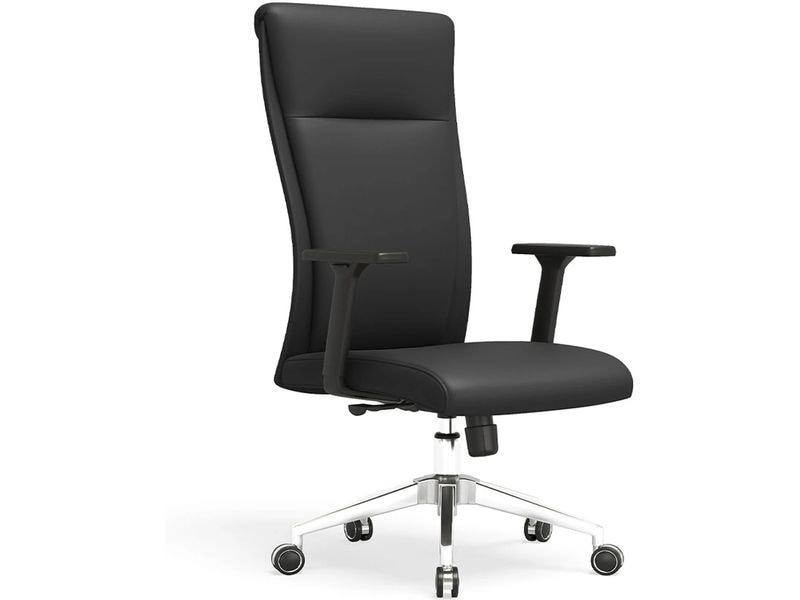 Contini Bürostuhl ComfortPro Schwarz Drehbarer Stuhl mit Armlehnen