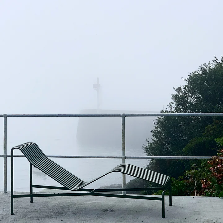 HAY - Palissade Chaise Longue Liegestuhl, anthrazit
