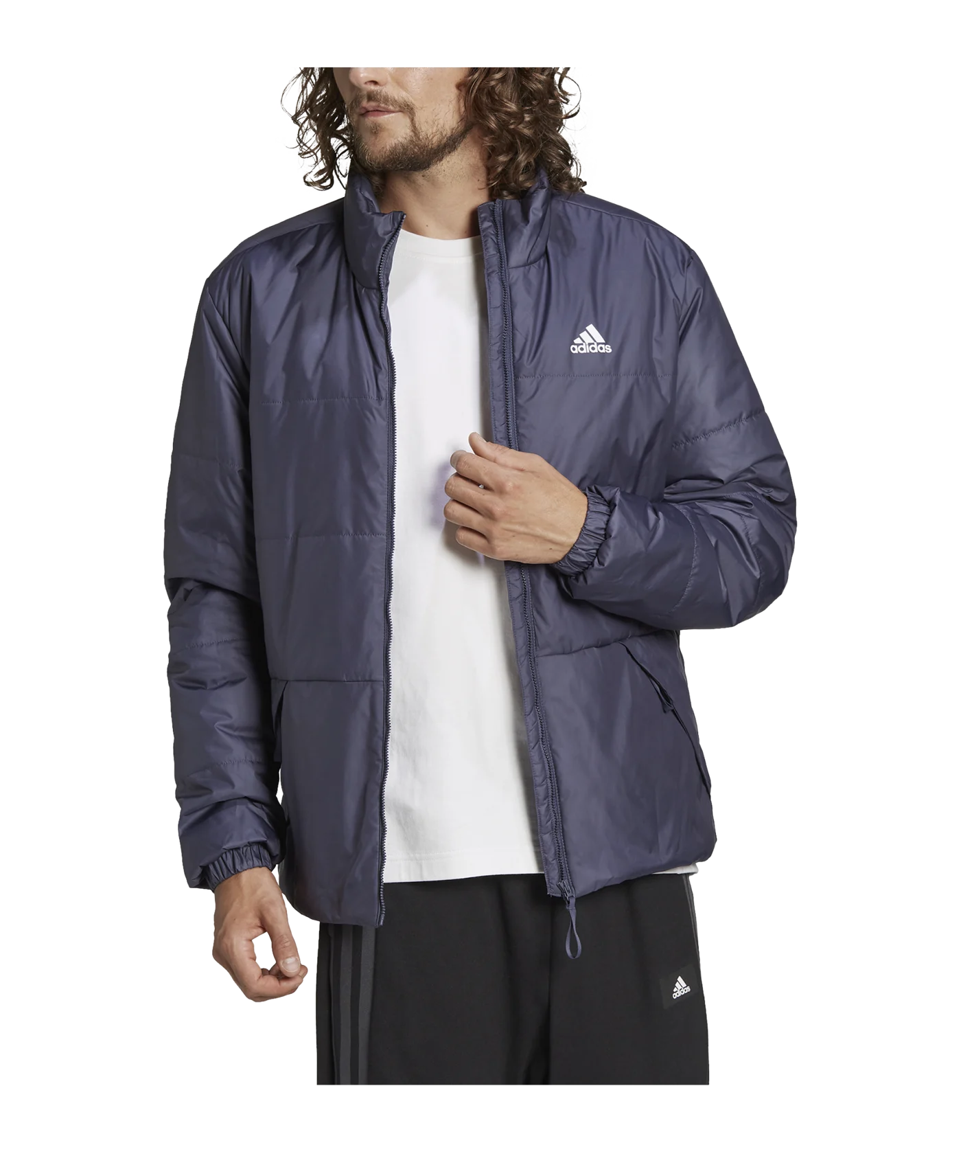 adidas BSC 3 Stripes Insulated Winterjacke Blau