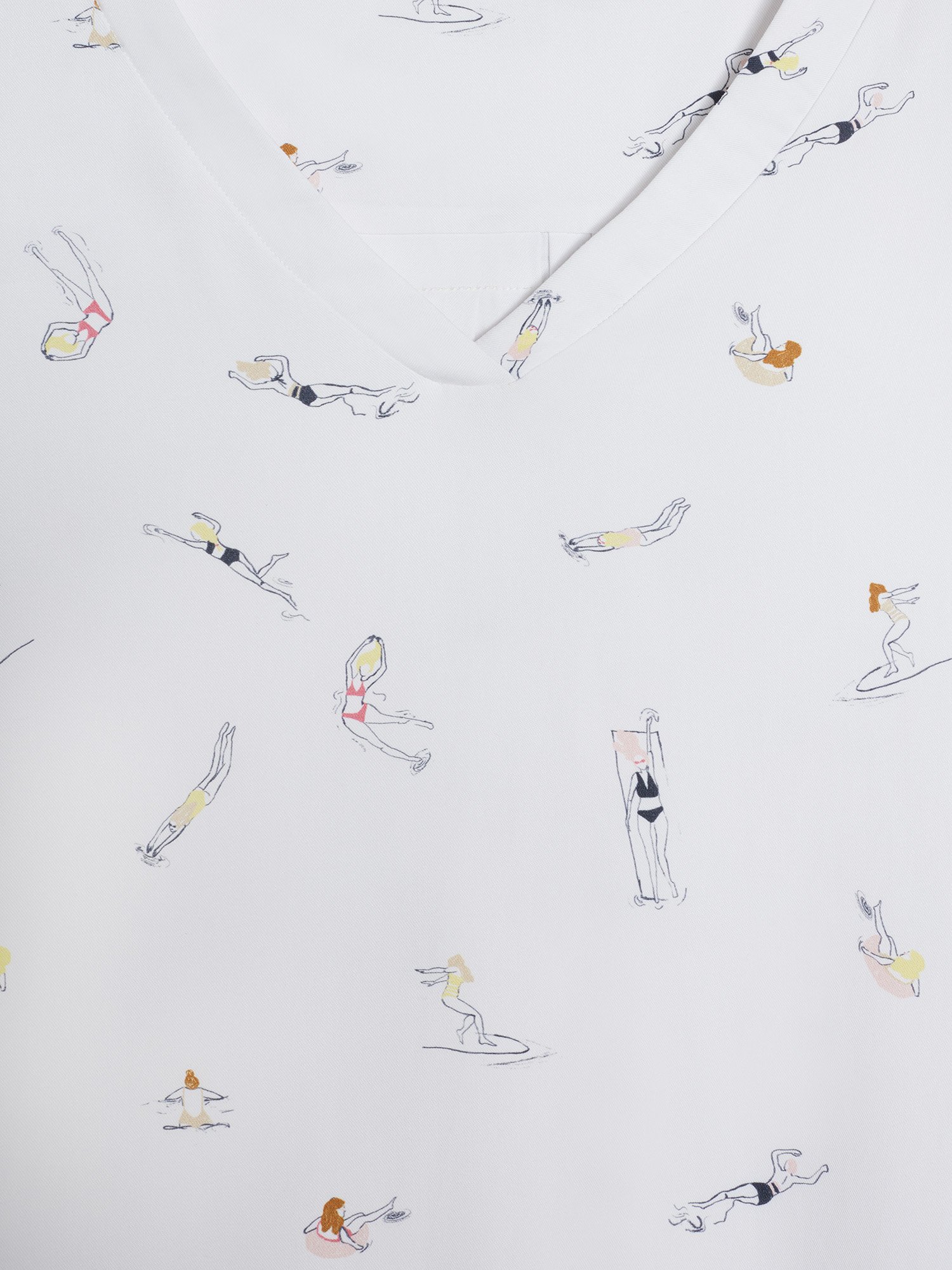 Blouse Femme A Motif Blanc