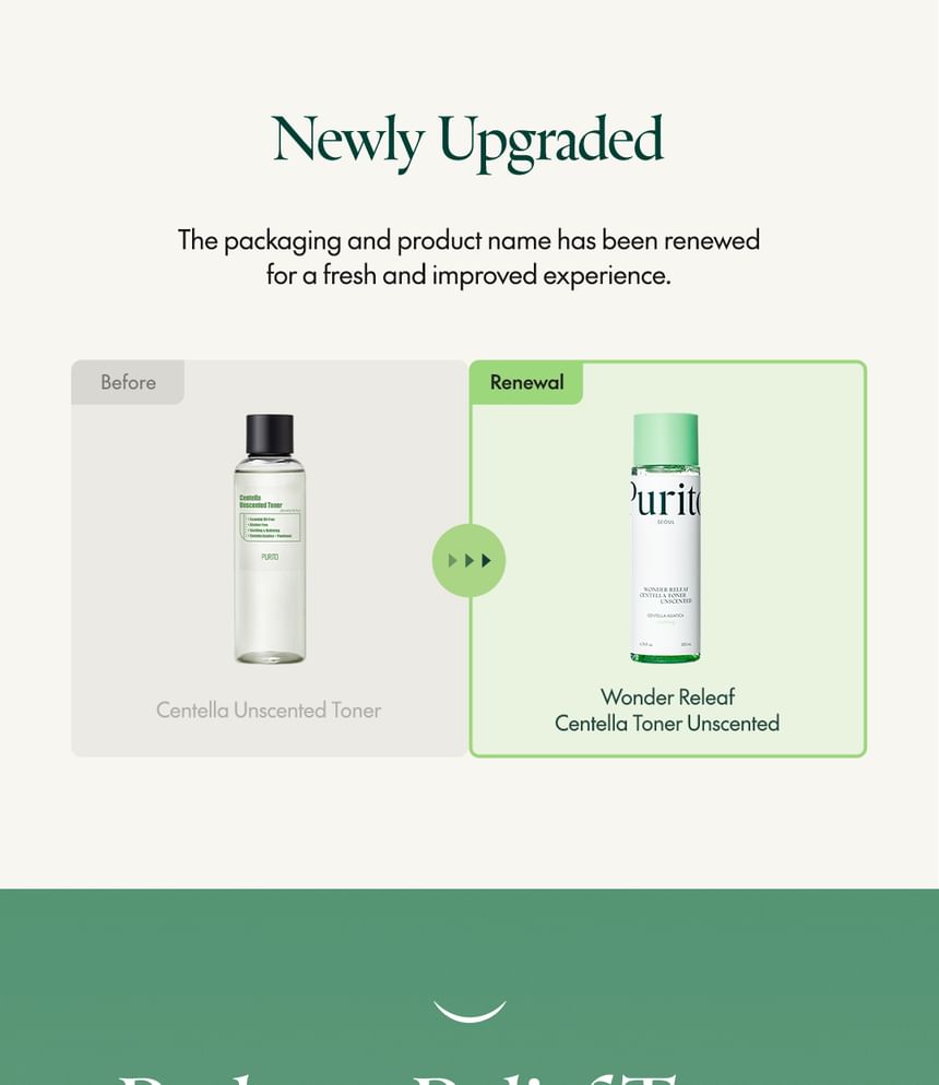 Purito SEOUL - Wonder Releaf Centella Toner ongeparfumeerd