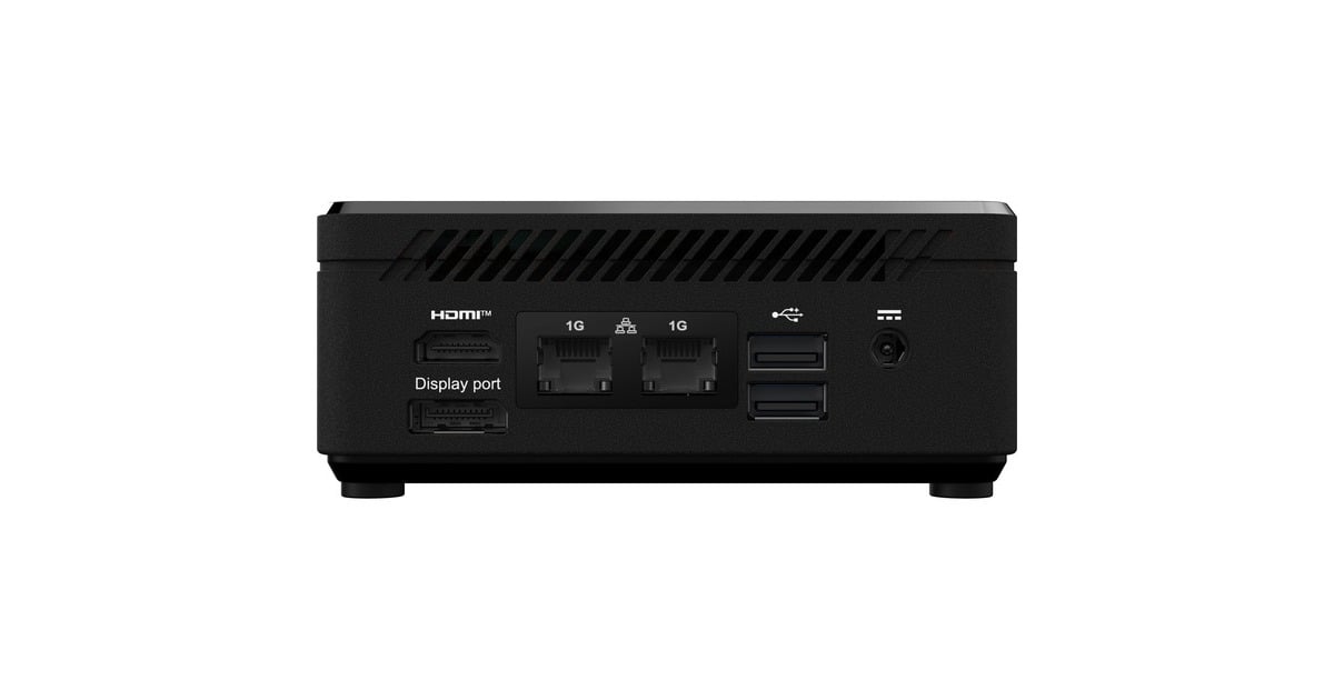 MSICubi N ADL S-225BEU barebone  (Zwart | N100 | UHD Graphics)