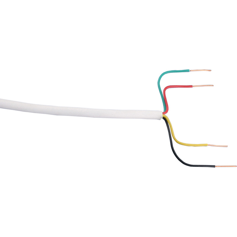 Signaalkabel rond 100m 4x0,5mm² Wit