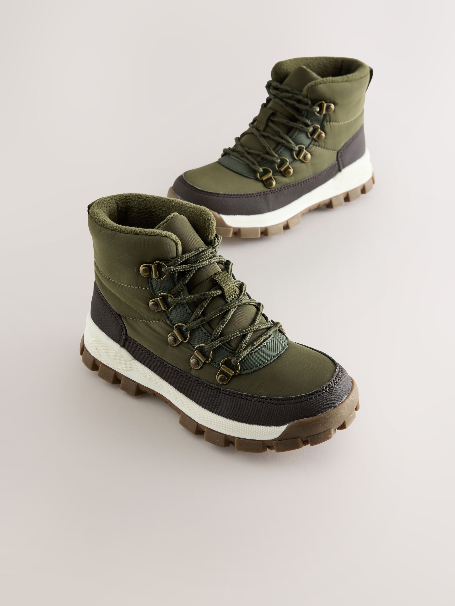 Kakigroen - Nylon Waterdichte Vetersluiting Boots