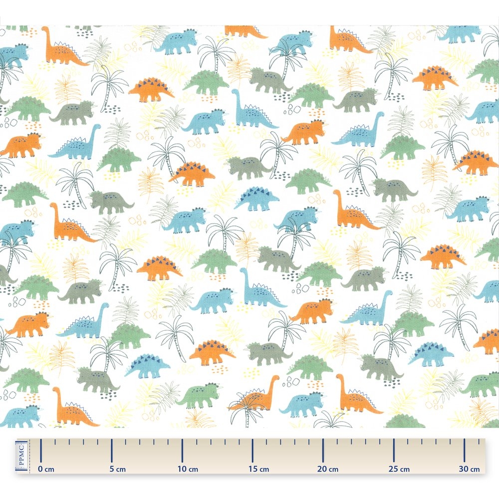 Coupon Tissu 1 M Dinosaures Ex1061