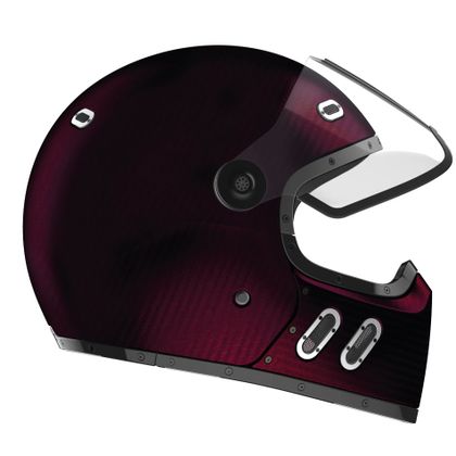Casque Qwart PHOENIX 14 CARBON - Rouge / Carbone