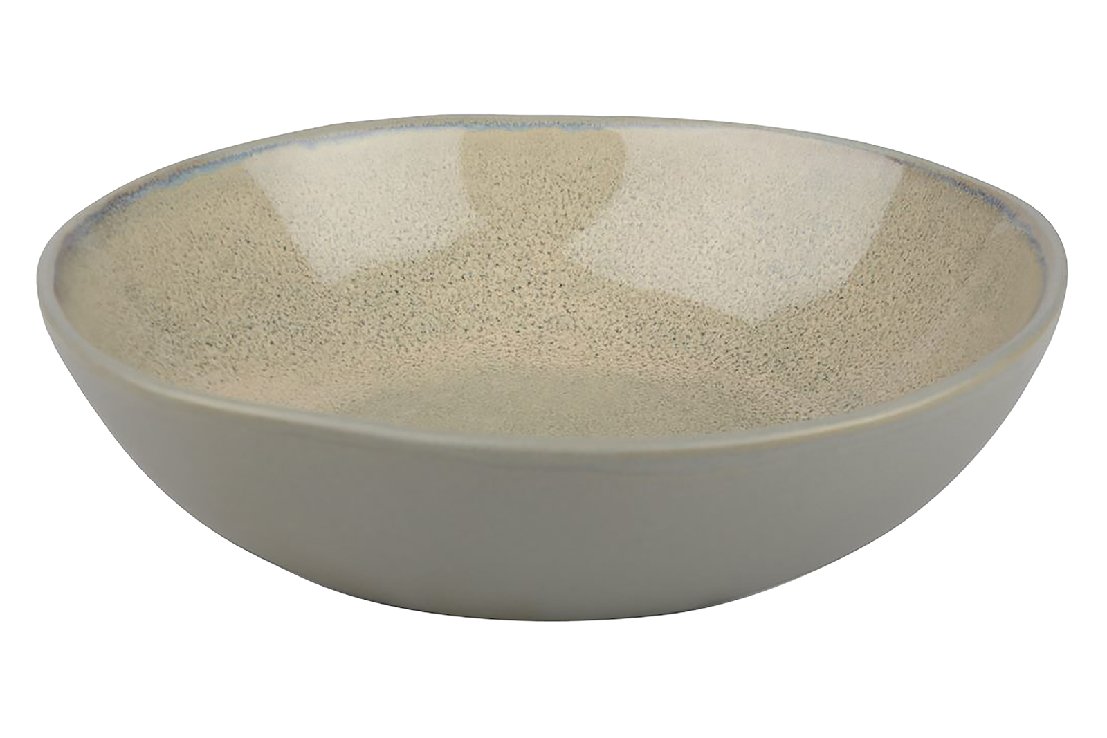 Stengods dyp tallerken Beige. Ø19 cm