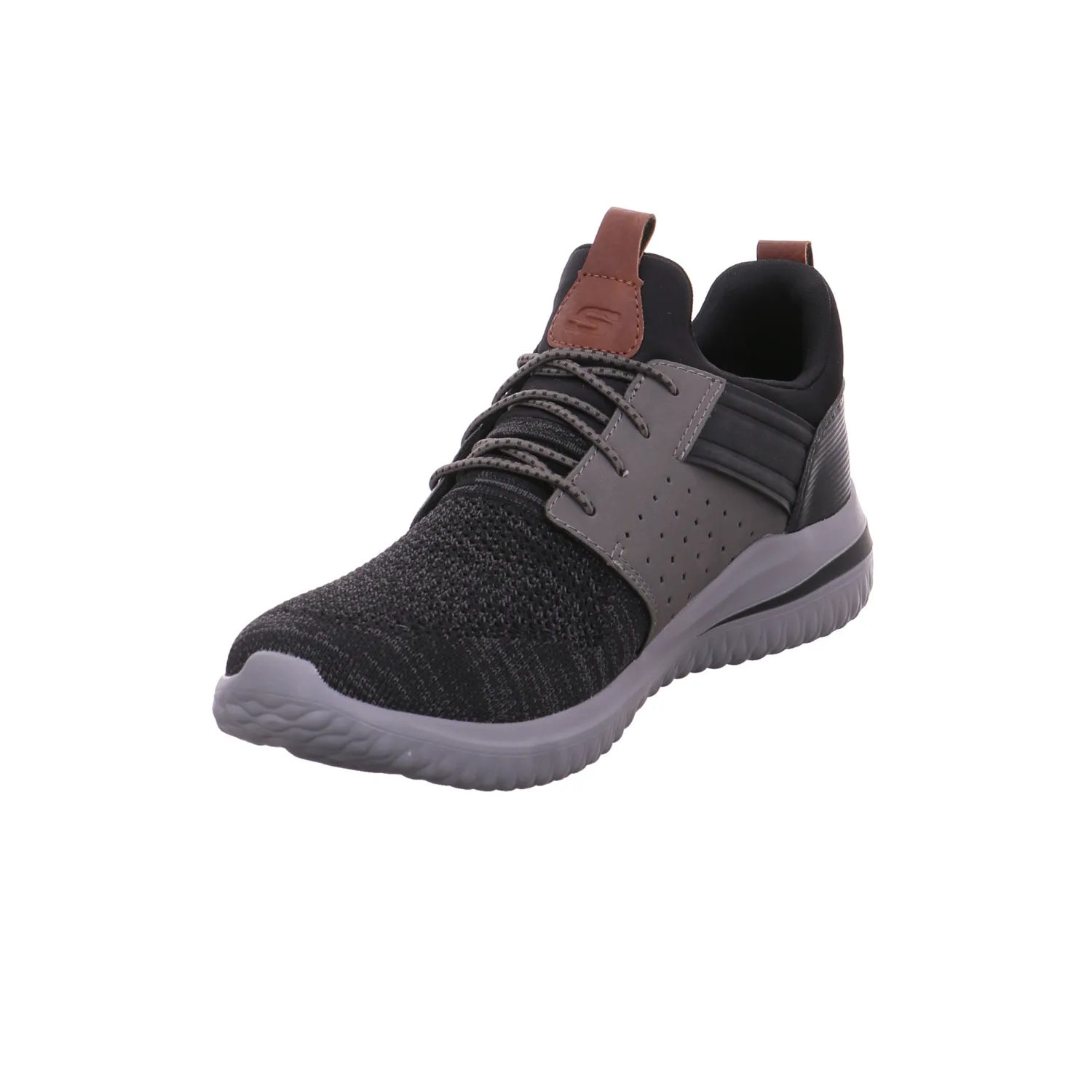 SKECHERS Halbschuhe Sneaker Stoff Schwarz Synthetik