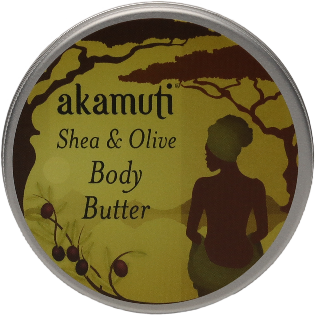 akamuti  Shea & Olive Body Butter Travel Size, 50 ml