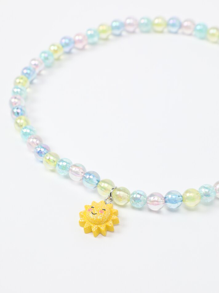Conjunto de colar e pulseira com tema de sol - Vários modelos