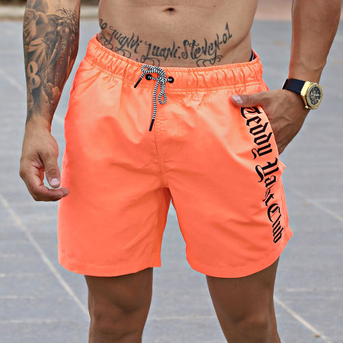Short De Bain Flash Series Orange Fluo