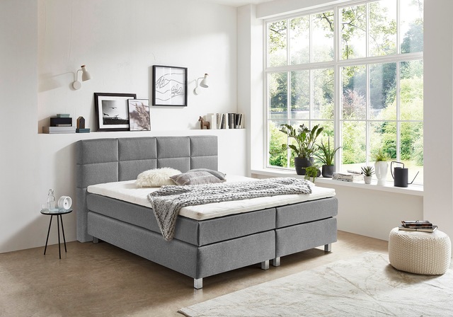 Westfalia Schlafkomfort Boxspringbett wahlweise mit Kaltschaum-Topper
