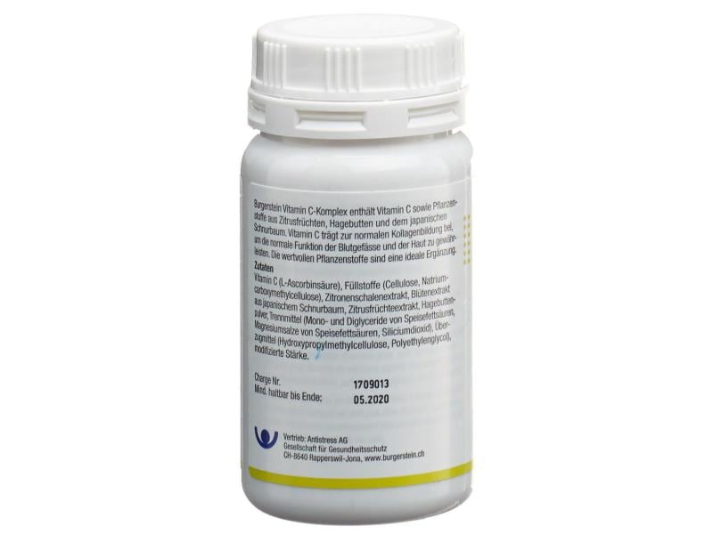 Burgerstein Vitamin C Komplex 120 Tabletten Vegane Nahrungsergänzung mit Vitamin C