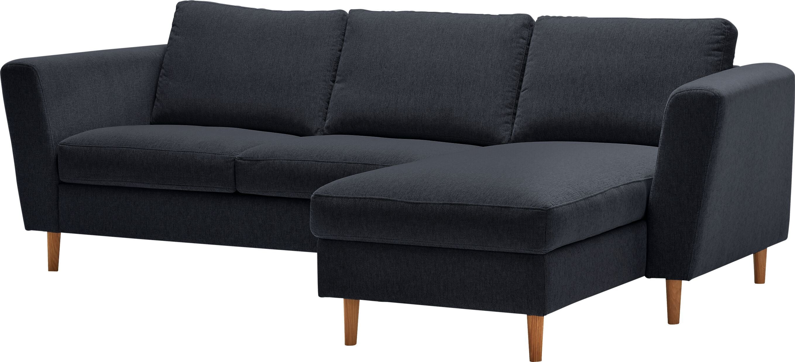 DIENER Ecksofa - Dunkelgrau / B: 235.0 cm x T: 156.0 cm x H: 81.0 cm