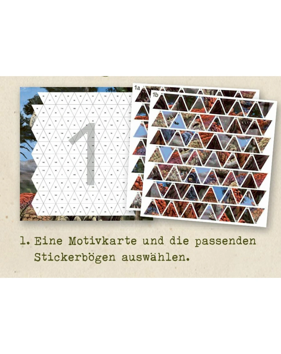 Stickern nach Zahlen T-REX WORLD