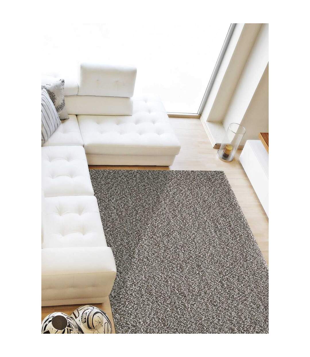Tapis shaggy SHAGGY LOCA en polypropylène doux et soyeux OEKO TEX