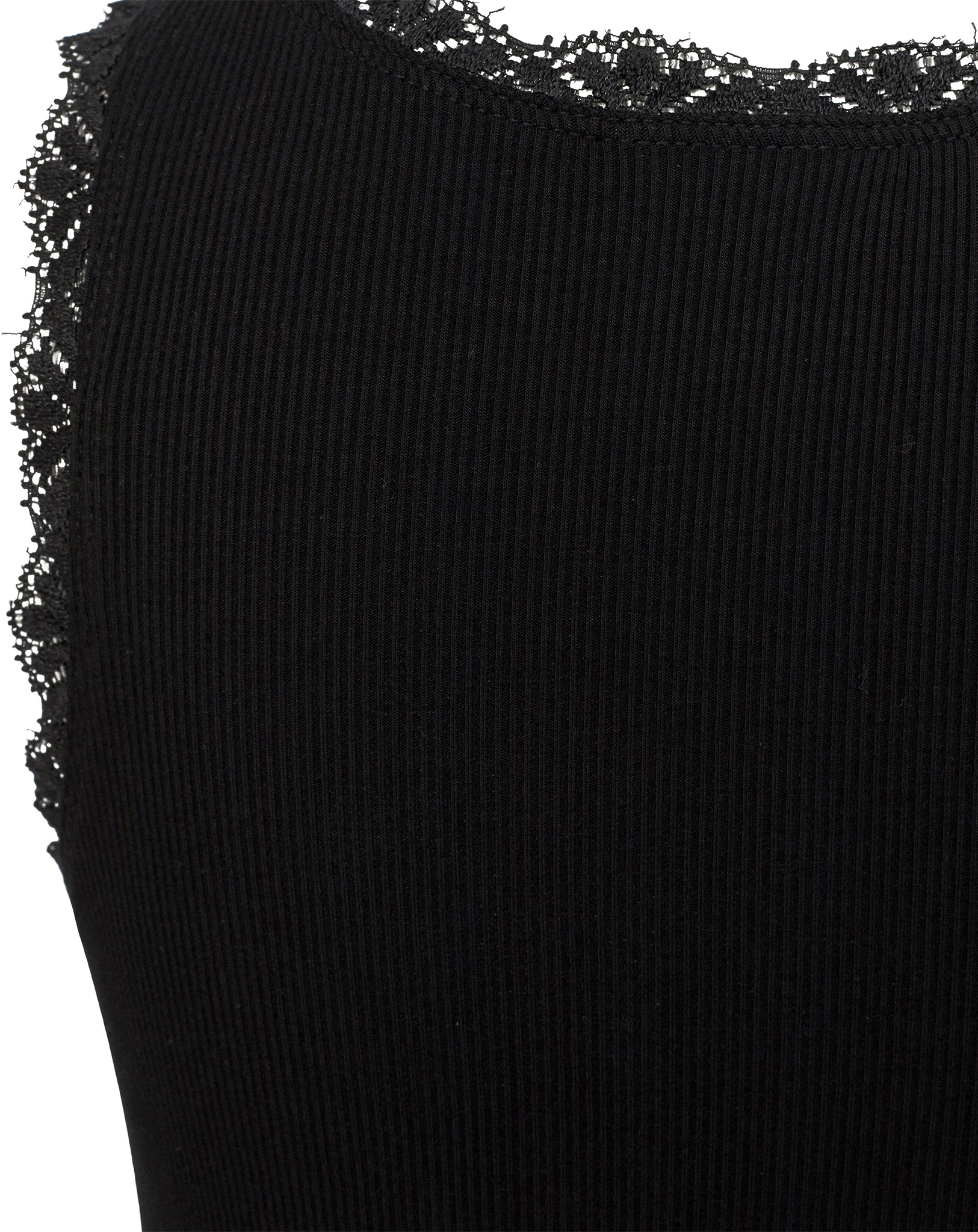 Tank-Top BETRICIA mit Spitze in black