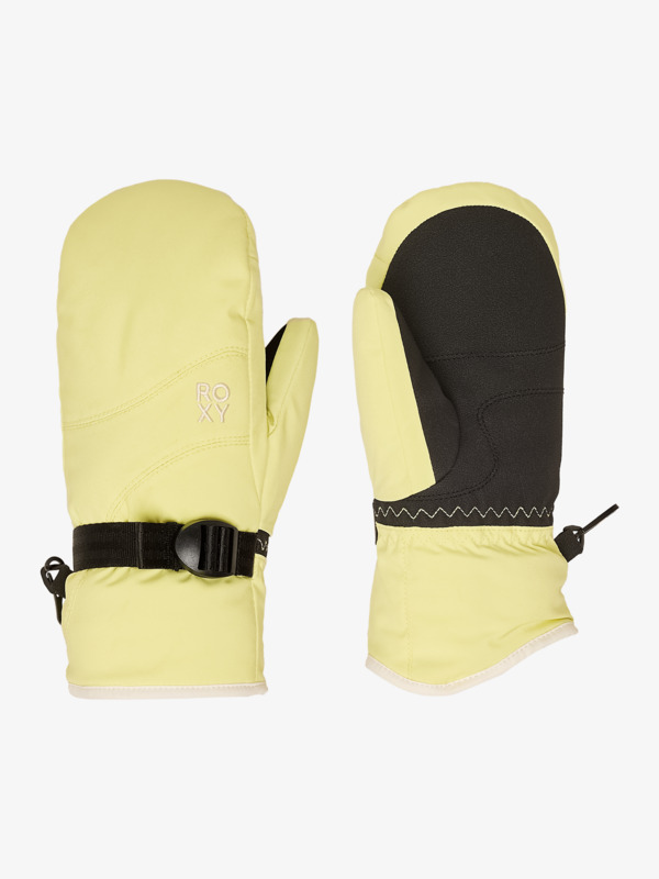 Roxy Jetty Girl Solid Moufles techniques ski/snowboard Jaune Fille