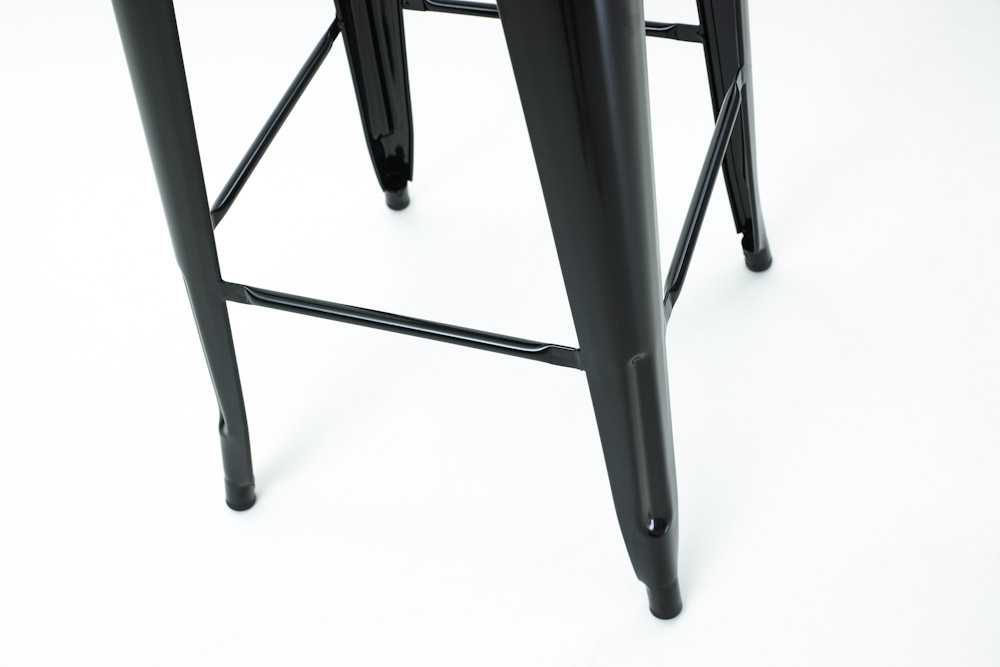 Barkruk 77 cm hoog - Zwart