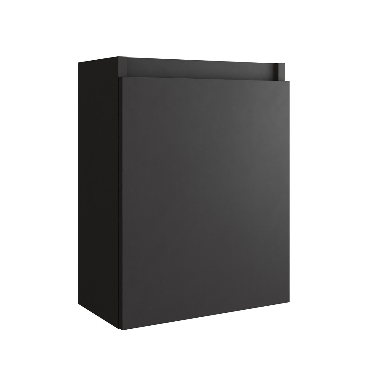 Fontana Terrazzo Micro Marble toiletmeubel 40cm zwart mat