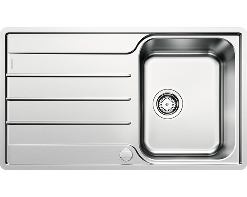 Blanco LEMIS 45 S-IF spoelbak, 860 x 500 mm, roestvrij staal, geborstelde afwerking, 523031