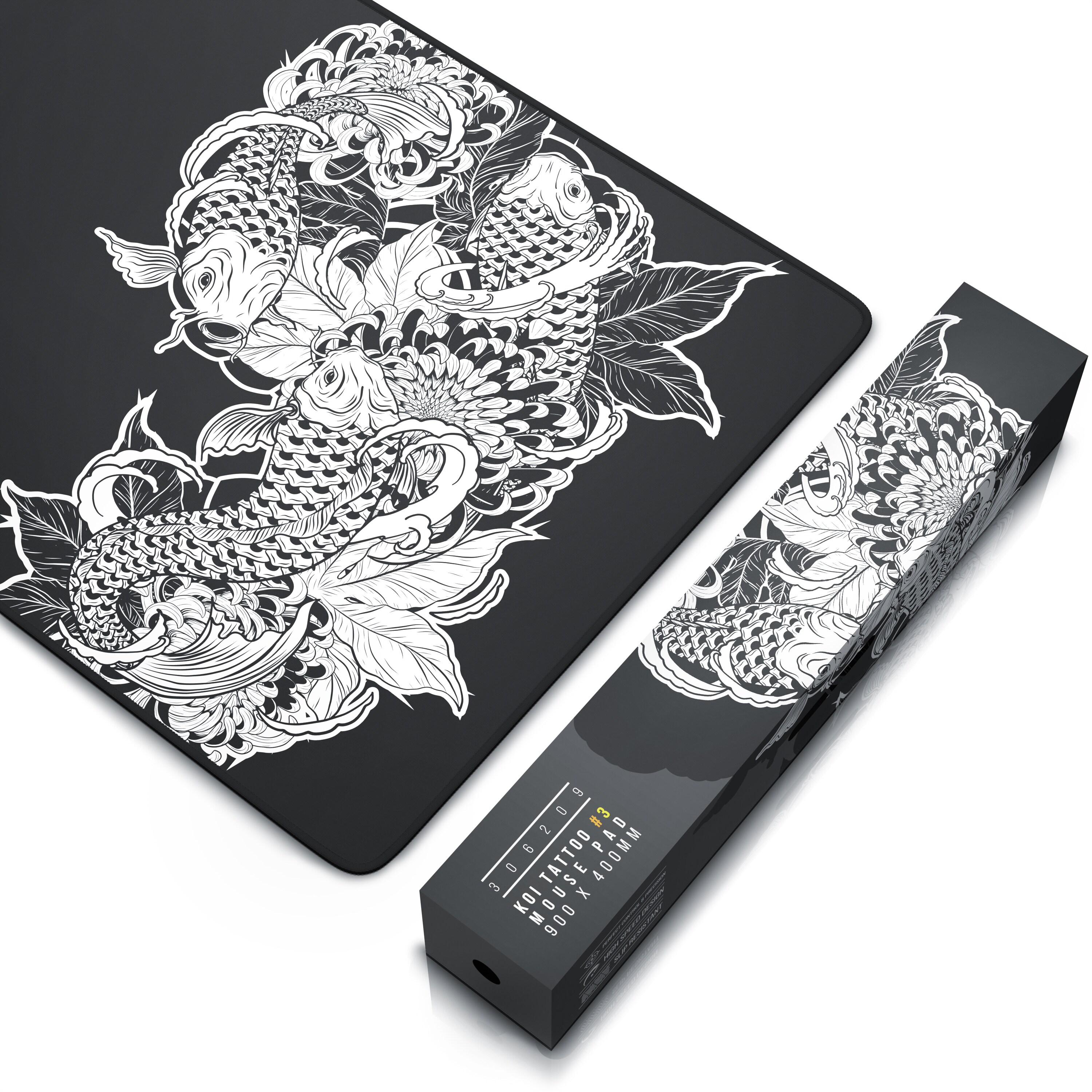Titanwolf XXL Speed Gaming Mauspad Titanwolf Schwarz 900 x 400mm, XXL Mousepad, Tischunterlage Large Size, verbessert Präzision und Geschwindigkeit