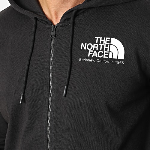 Sweat Zippé Capuche Berkeley California A7X1U Noir