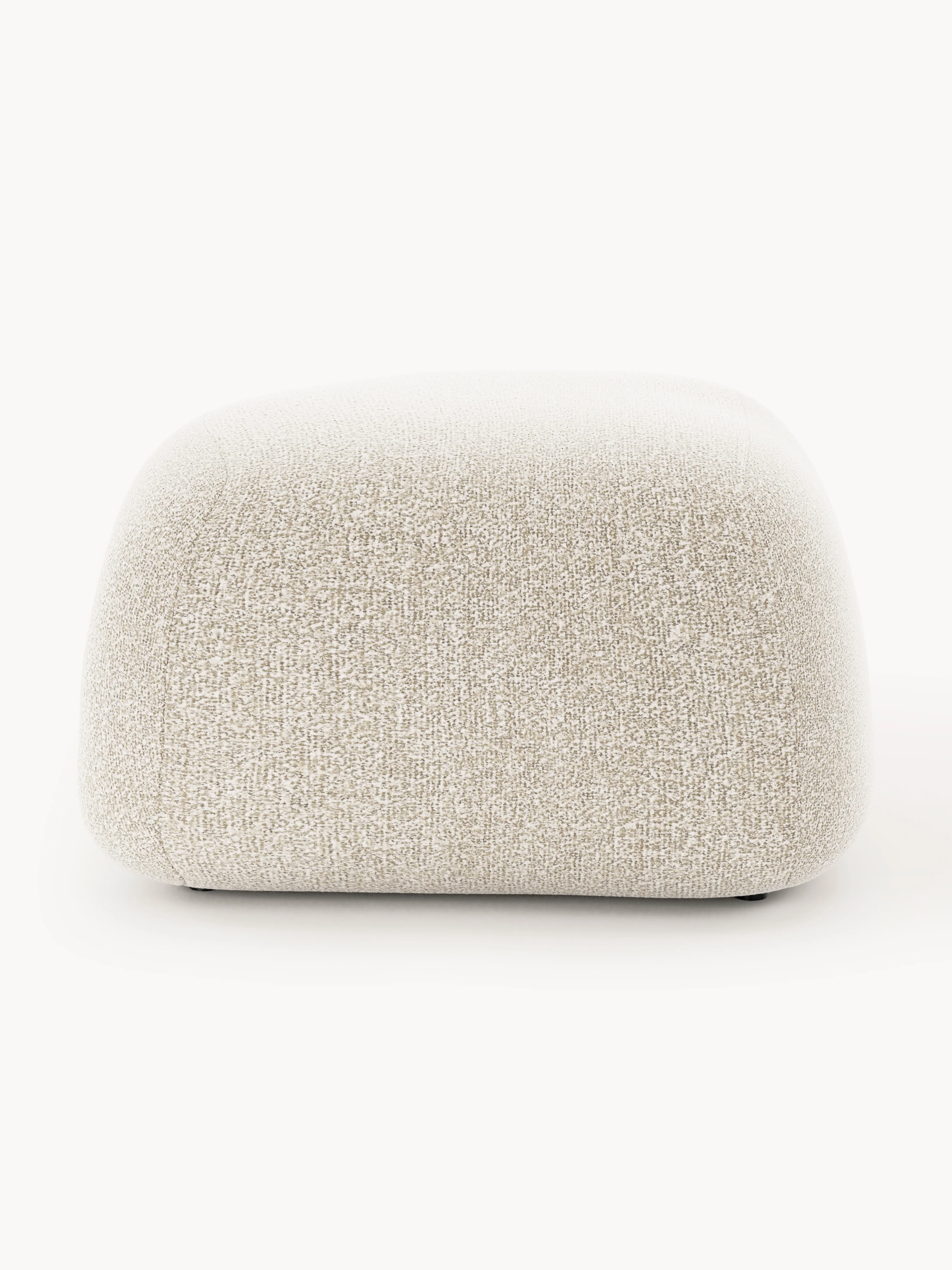 Ovale bouclé poef Wolke