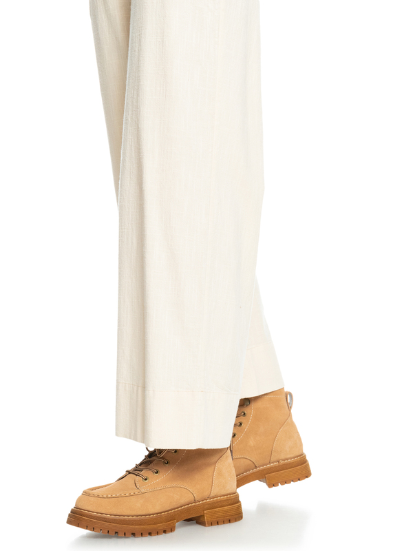 Work It Bottines à lacets Beige Femme