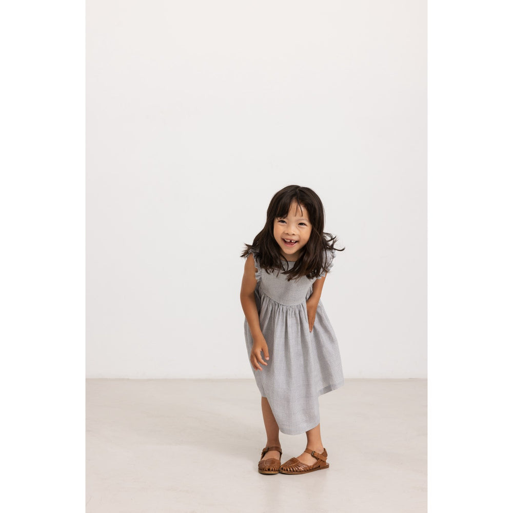 Køb MarMar Linen Mini Check Darame Kjole