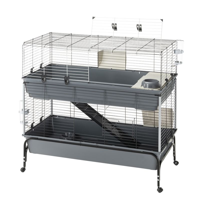 Cage Vital 120 à 2 niveaux pour lapin