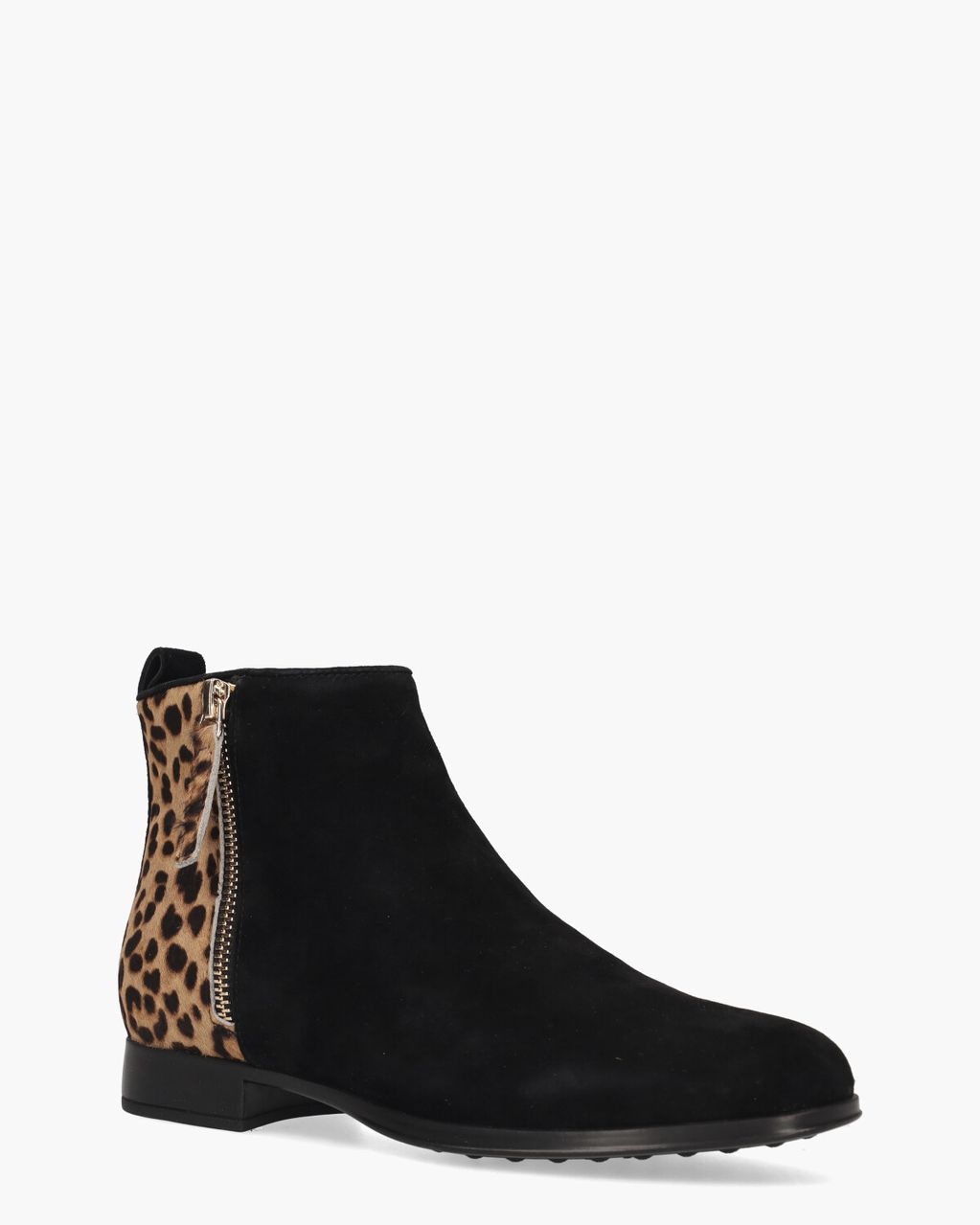 Di Lauro Viv Zwart/Bruin Enkelboots