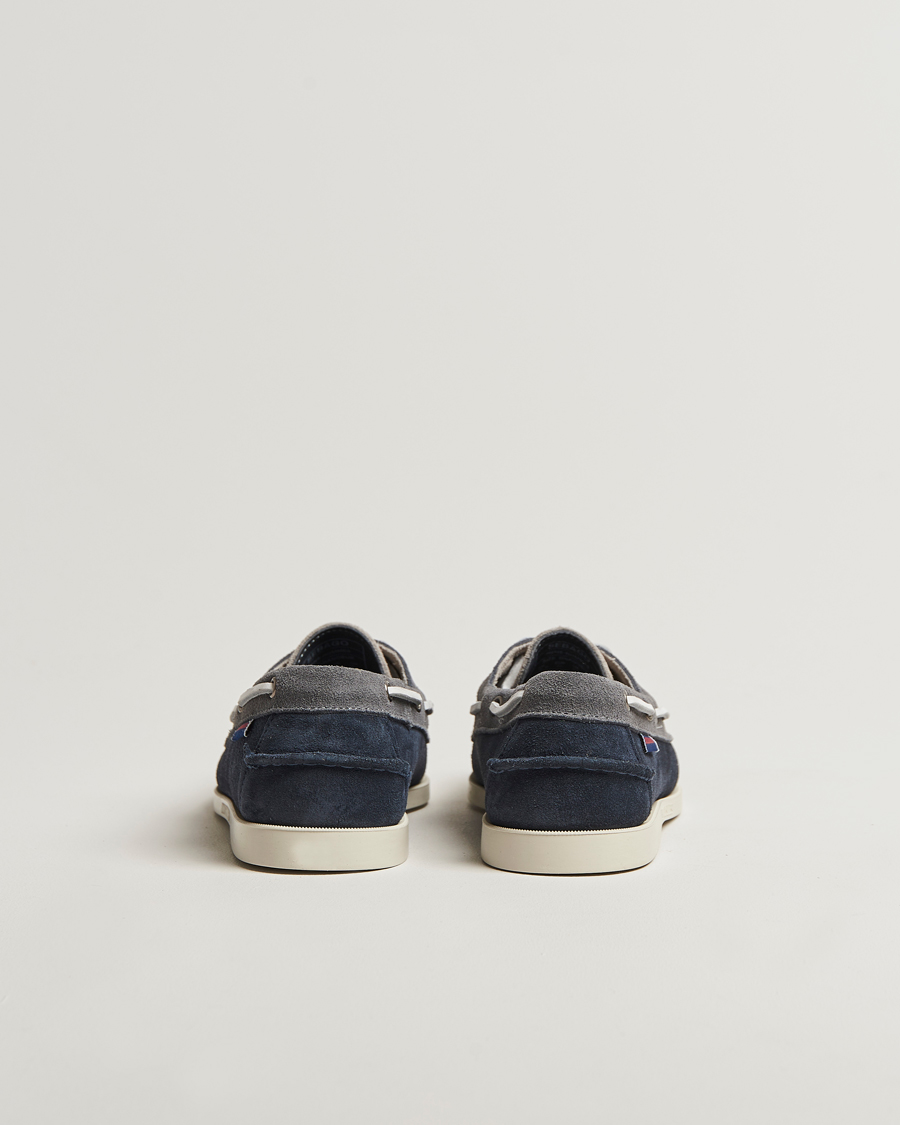 Sebago Docksides Portland Jib Boat Shoe Navy/Grey