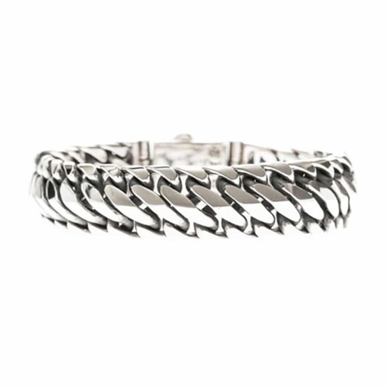 Bracelet Homme Reptile Argent