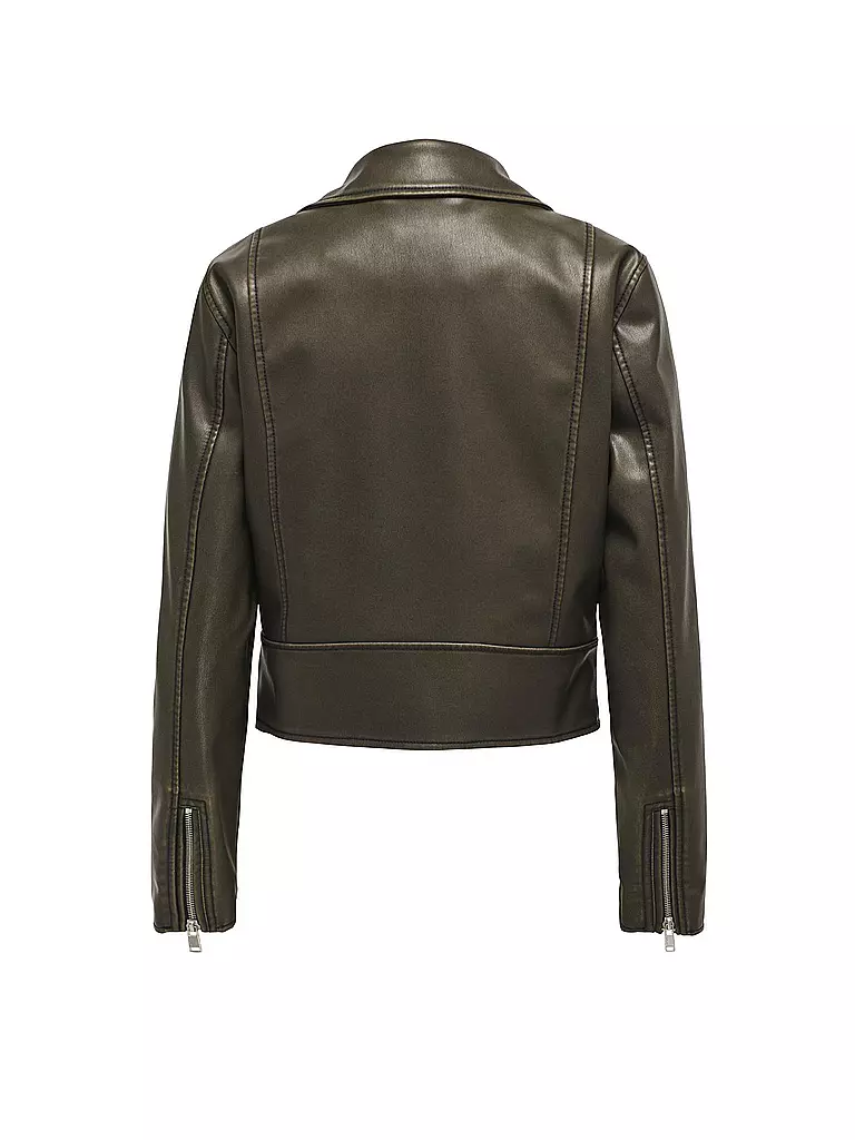 ONLY Jacke in Lederoptik ONLRIA schwarz
